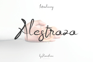 Alestraza: The Perfect Script Handwritten Font for Crafters and Designers