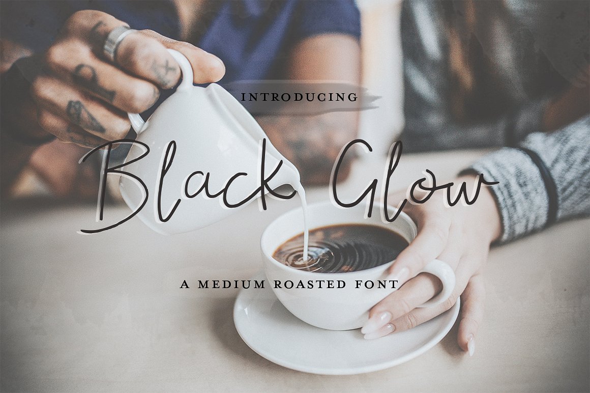 Black Glow: A Script Handwritten Font for Creative Branding