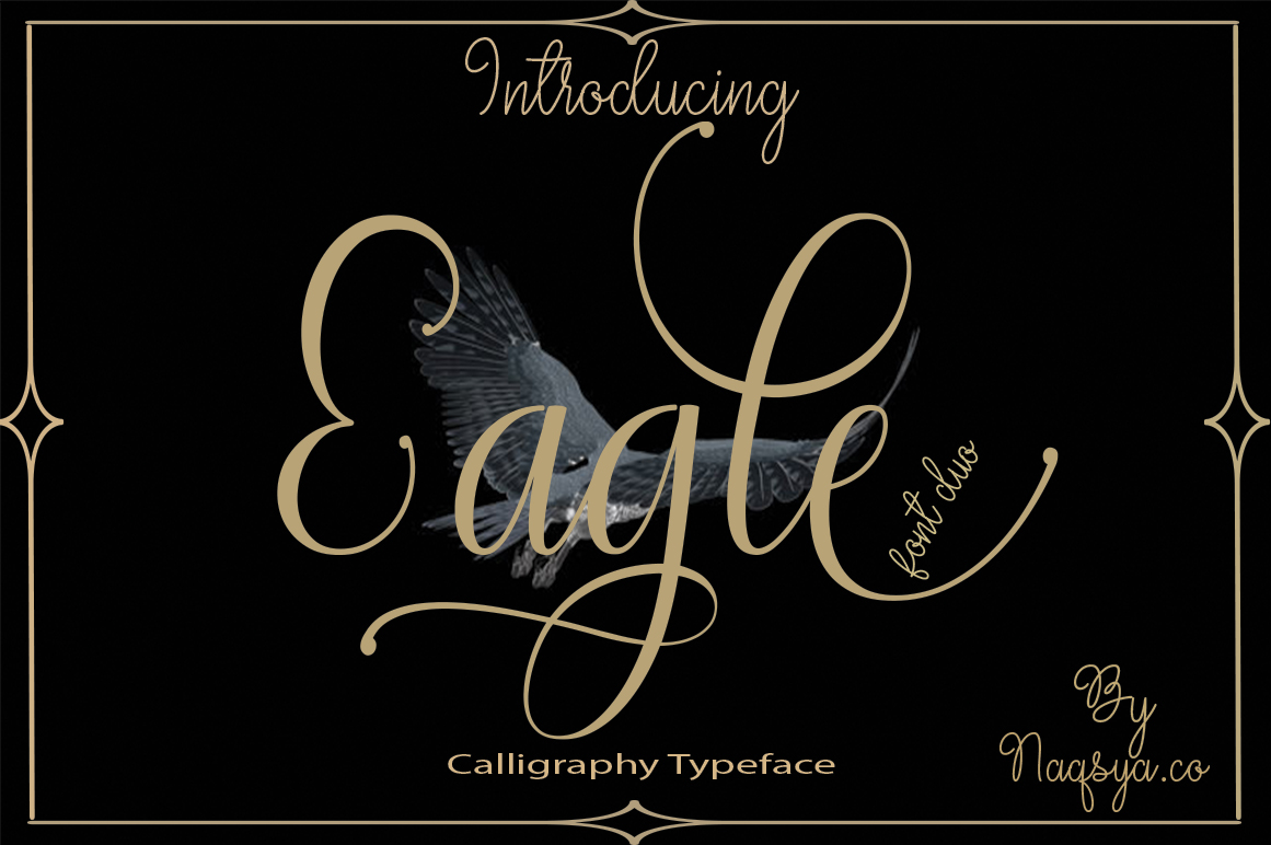 Eagle: A Script Font for Heartwarming Editorial Design