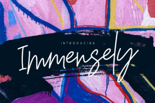 Immensely: A Script Font for Modern Editorial Design