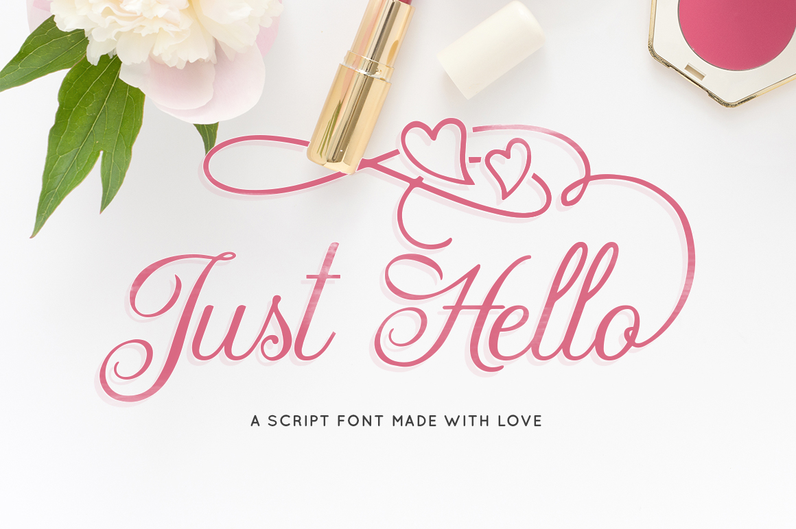 Just Hello: A Script Font That Elevates Digital Branding