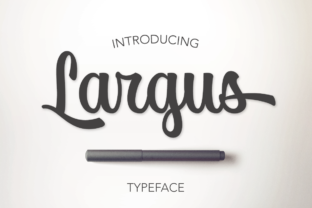 Largus Script Font for Bold Web Design and Branding