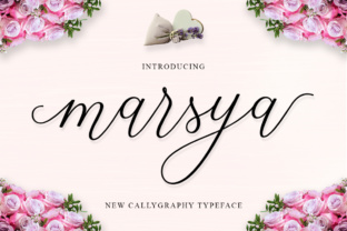 Marsya: A Script Font for Elegant Editorial Design