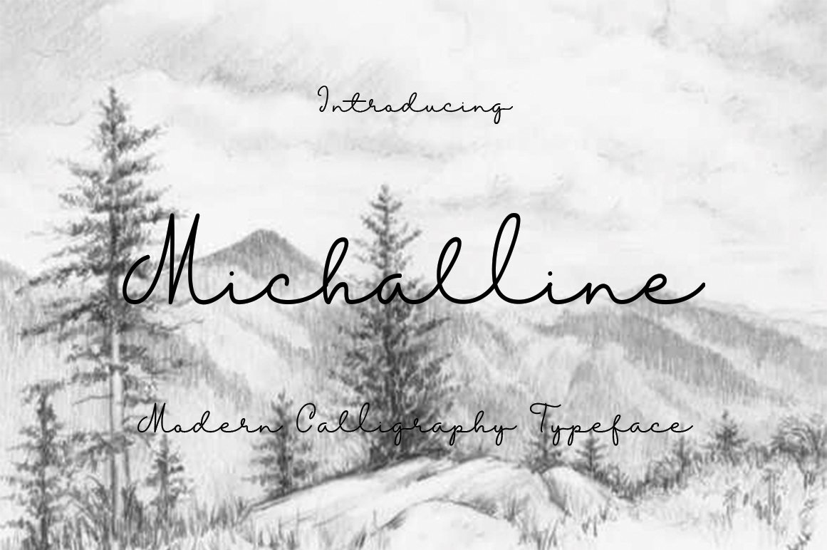 Michalline: A Charming Script Handwritten Font for Creative Projects