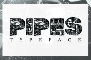 Pipes: A Decorative Font for Bold Editorial Design