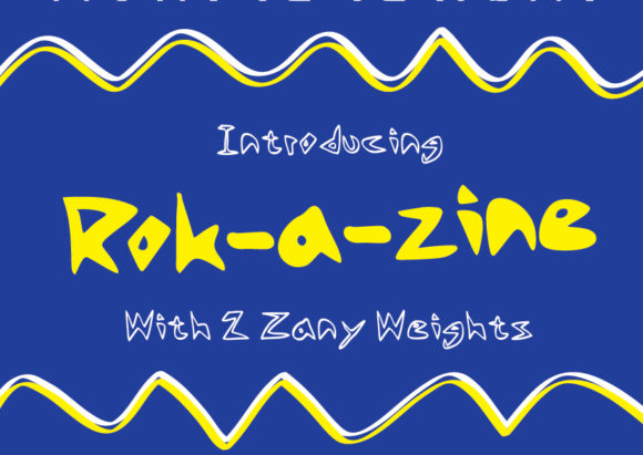 Rok-a-zine: A Script Handwritten Font for Editorial Expression
