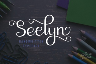 Seelyn: A Script Handwritten Font for Romantic and Headline Typographic Projects