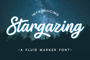 Stargazing: A Script Font for Editorial Elegance
