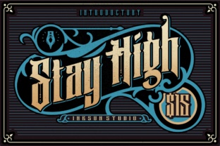 Stay High: A Font That Elevates Every Handmade Project