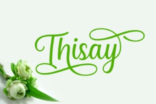 Thisay: A Script Font for Editorial Design and Creative Branding