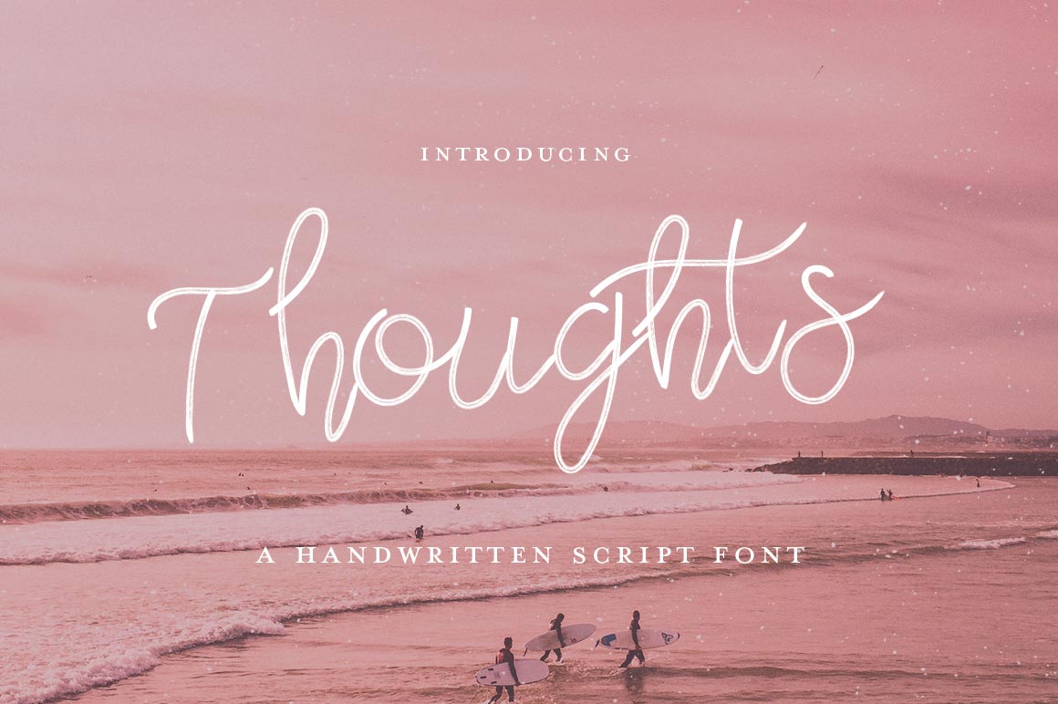 Thoughts Script: A Versatile Script Font for Creative Campaigns